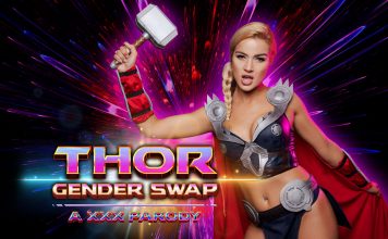 Gender Swapped Thor Getting Her Asshole Banged Gender-Swapped Thor Assfucked in VR Anal Parody